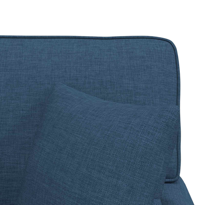 Chaise Lounge cu fustă albastru 91 x 157 x 91 cm țesătură - WALTI WALTI