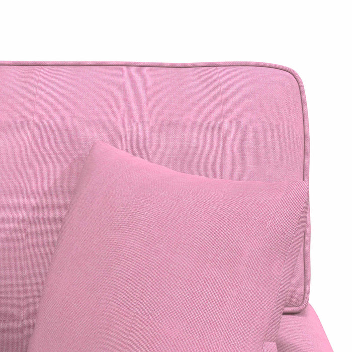Chaise Lounge cu fustă cu pernă Roz 91 x 157 x 91 cm țesătură - WALTI WALTI