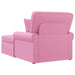 Chaise Lounge cu fustă cu pernă Roz 91 x 157 x 91 cm țesătură - WALTI WALTI