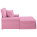 Chaise Lounge cu fustă cu pernă Roz 91 x 157 x 91 cm țesătură - WALTI WALTI