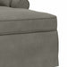 Chaise Lounge cu fustă 3 pcs Gri deschis Țesătură din corduroy - WALTI WALTI