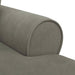 Chaise Lounge cu fustă 3 pcs Gri deschis Țesătură din corduroy - WALTI WALTI