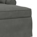 Chaise Lounge cu fustă 3 pcs Gri închis Țesătură din corduroy - WALTI WALTI