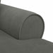 Chaise Lounge cu fustă 3 pcs Gri închis Țesătură din corduroy - WALTI WALTI