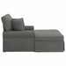 Chaise Lounge cu fustă 3 pcs Gri închis Țesătură din corduroy - WALTI WALTI