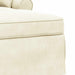 Chaise Lounge cu fustă 3 pcs Crem Țesătură din corduroy - WALTI WALTI