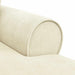 Chaise Lounge cu fustă 3 pcs Crem Țesătură din corduroy - WALTI WALTI