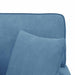 Chaise Lounge cu fustă 3 pcs albastru Țesătură din corduroy - WALTI WALTI