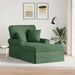 Chaise Lounge cu fustă 3 pcs Verde Junglă Țesătură din corduroy - WALTI WALTI