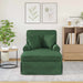 Chaise Lounge cu fustă 3 pcs Verde Junglă Țesătură din corduroy - WALTI WALTI
