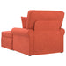 Chaise Lounge cu fustă cu pernă cu pernă 3 pcs Roșu portocalie - WALTI WALTI