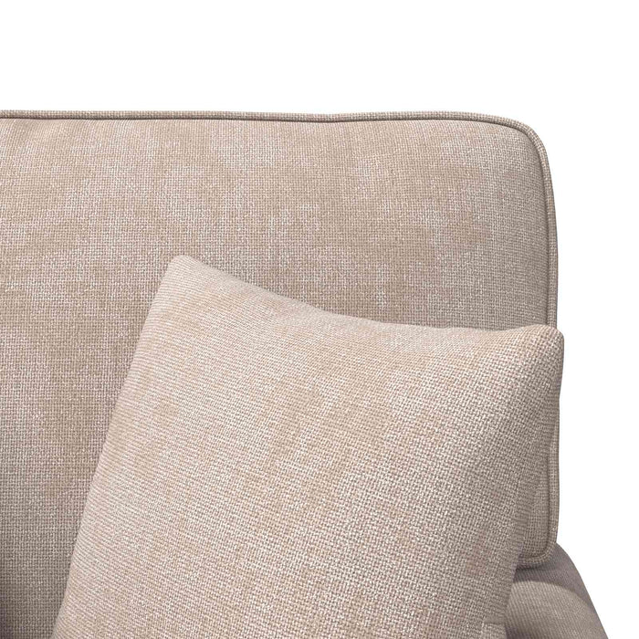 Chaise Lounge cu fustă cu pernă Bej 157 x 91 x 91 cm ARES WALTI