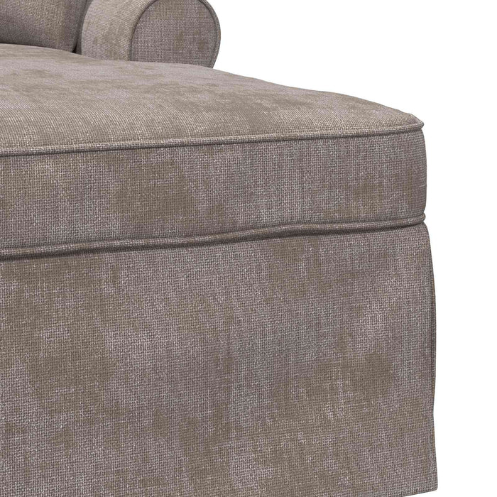 Chaise Lounge cu fustă cu pernă Nisipiu 157 x 91 x 91 cm ARES WALTI