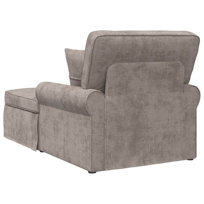 Chaise Lounge cu fustă cu pernă Nisipiu 157 x 91 x 91 cm ARES WALTI