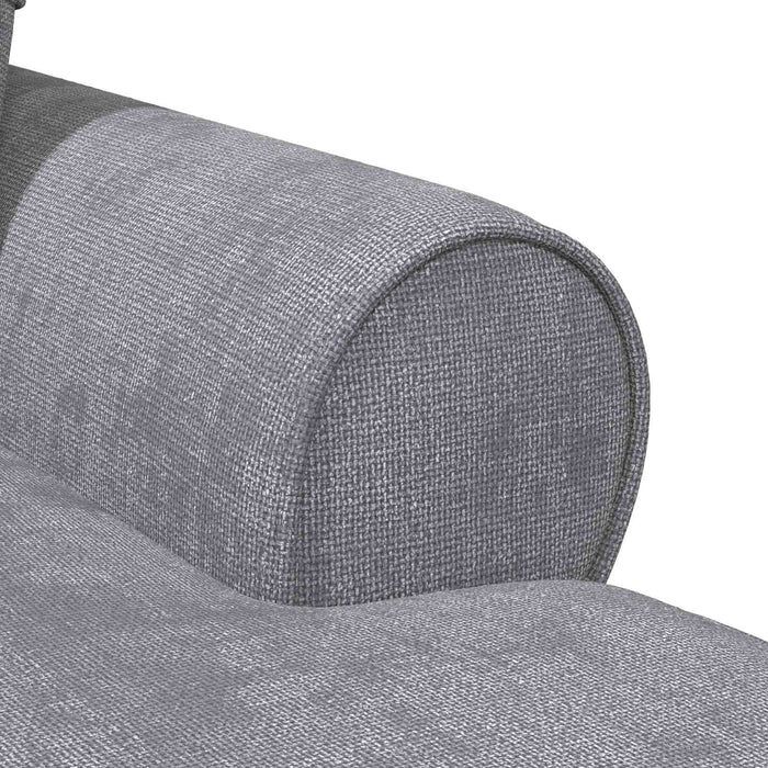 Chaise Lounge cu fustă Gri deschis 157 x 91 x 91 cm ARES WALTI