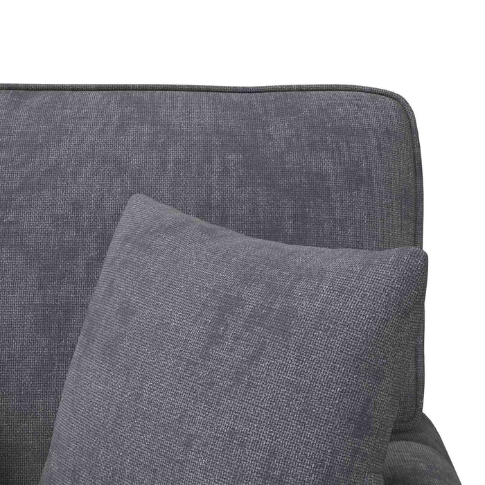Chaise Lounge cu fustă Gri închis 157 x 91 x 91 cm ARES WALTI