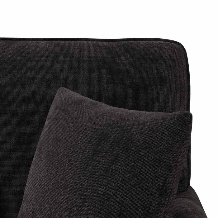 Chaise Lounge cu fustă cu pernă Negru 157 x 91 x 91 cm ARES WALTI