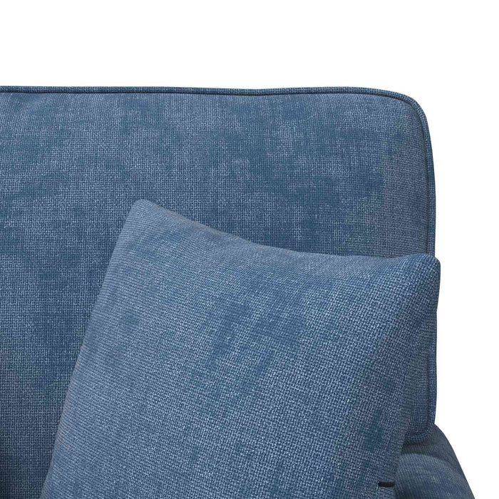 Chaise Lounge cu fustă cu pernă albastru 157 x 91 x 91 cm ARES WALTI