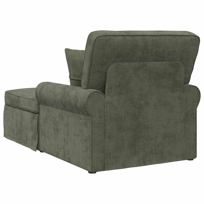 Chaise Lounge cu fustă cu pernă Verde 157 x 91 x 91 cm ARES WALTI