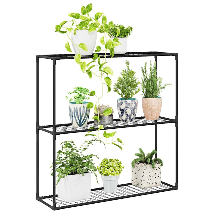 Stand pentru plante cu 3 niveluri Negru 100 x 32 x 102 cm Oțel - WALTI WALTI