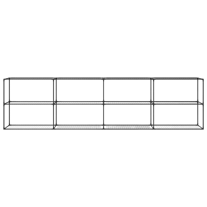 Stand pentru plante cu 3 niveluri Negru 400 x 32 x 104 cm Oțel - WALTI WALTI