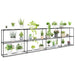 Stand pentru plante cu 3 niveluri Negru 400 x 32 x 104 cm Oțel - WALTI WALTI