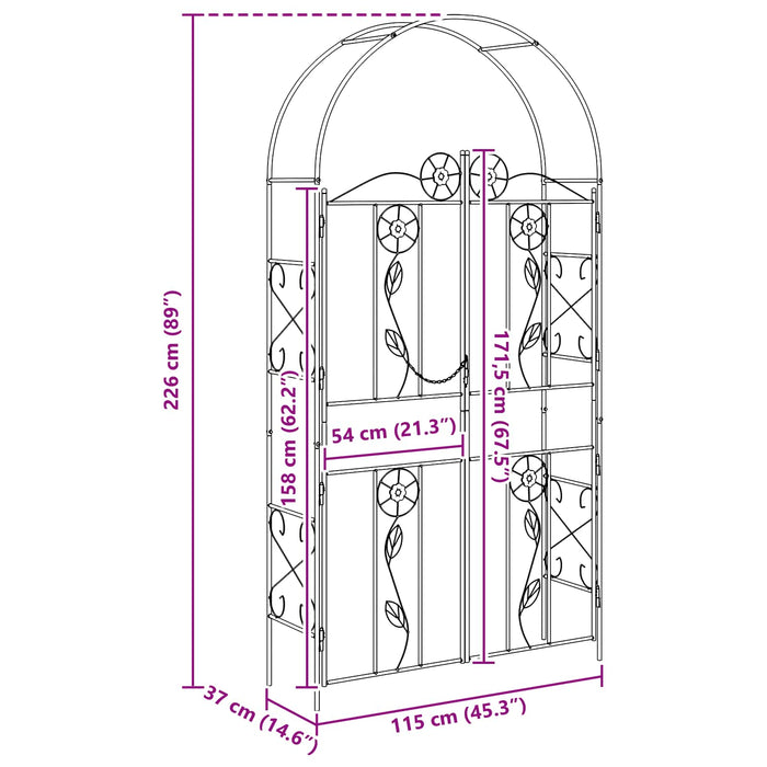 Arc de Grădină Simplu Verde - WALTI WALTI
