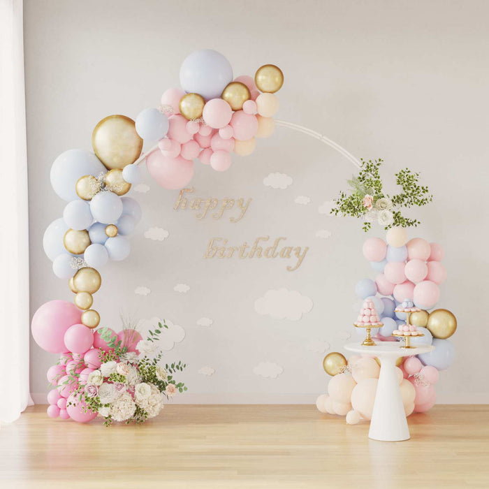 Arc de nuntă Alb 223 x 45 x 201 cm Oțel - WALTI WALTI