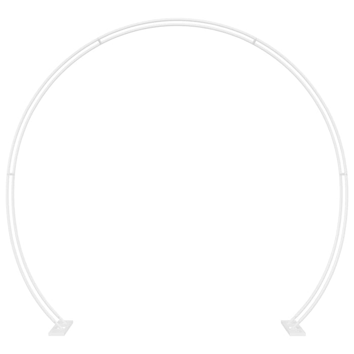 Arc de nuntă Alb 223 x 45 x 201 cm Oțel - WALTI WALTI