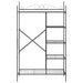 Dulap Deschis cu raft Negru 104,5 x 45 x 172 cm Oțel - WALTI WALTI