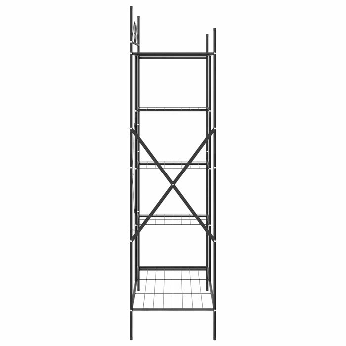 Dulap Deschis cu raft Negru 104,5 x 45 x 172 cm Oțel - WALTI WALTI