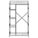 Dulap Deschis cu raft Negru 101 x 43 x 188 cm Oțel - WALTI WALTI