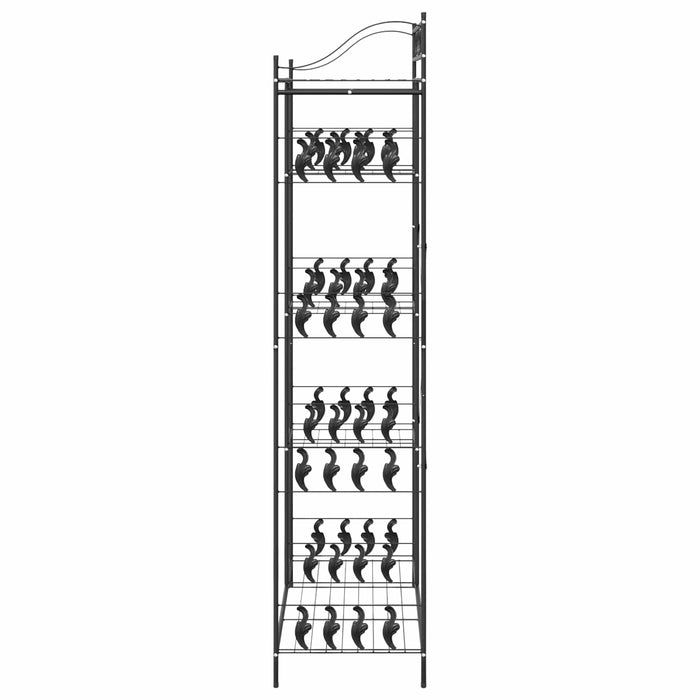 Dulap Deschis cu raft Negru 101 x 43 x 188 cm Oțel - WALTI WALTI