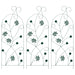 Gard de Grădină 3 pcs Verde 112 x 39,5 cm Oțel - WALTI WALTI