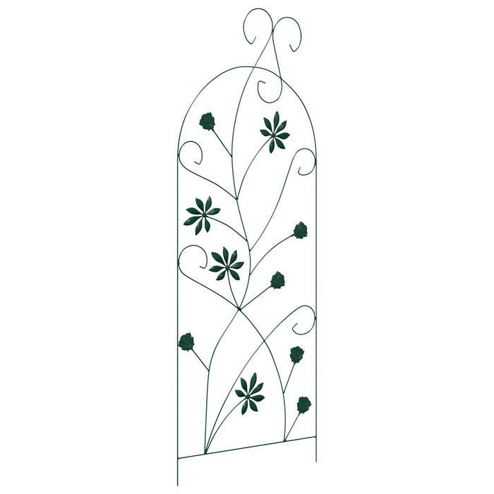 Gard de Grădină 3 pcs Verde 112 x 39,5 cm Oțel - WALTI WALTI