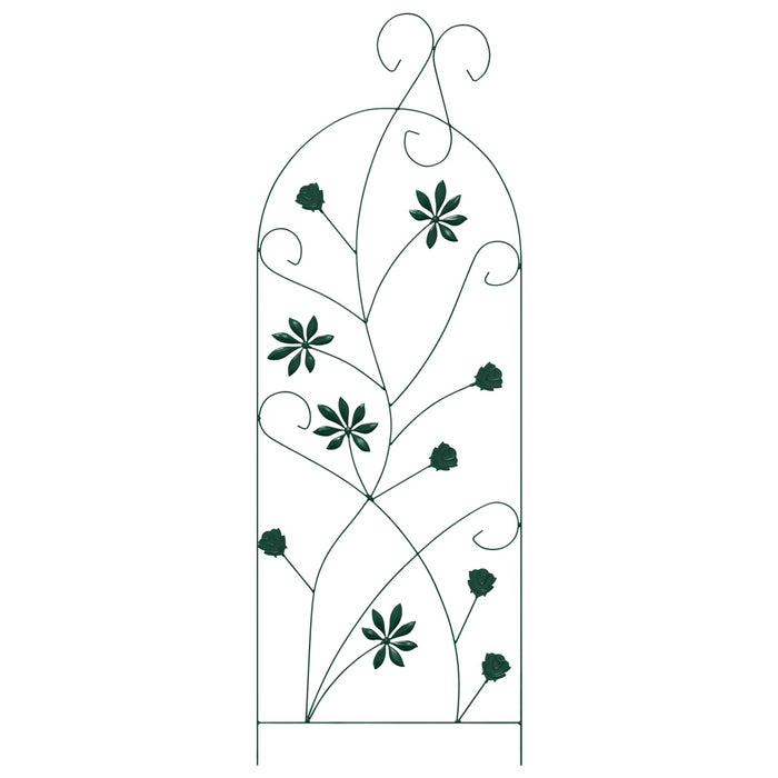 Gard de Grădină 3 pcs Verde 112 x 39,5 cm Oțel - WALTI WALTI
