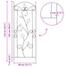 Gard de Grădină 3 pcs Negru 110 x 40 cm Oțel - WALTI WALTI