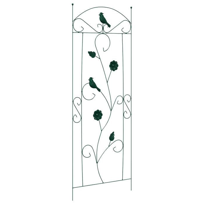 Gard de Grădină Spalier 3 pcs Verde 112 x 40 cm Oțel - WALTI WALTI