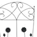 Gard de Grădină 3 pcs Negru 110,5 x 42,5 cm Oțel - WALTI WALTI