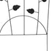Gard de Grădină 3 pcs Negru 110,5 x 42,5 cm Oțel - WALTI WALTI