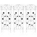 Gard de Grădină 3 pcs Negru 110,5 x 42,5 cm Oțel - WALTI WALTI
