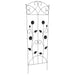 Gard de Grădină 3 pcs Negru 110,5 x 42,5 cm Oțel - WALTI WALTI