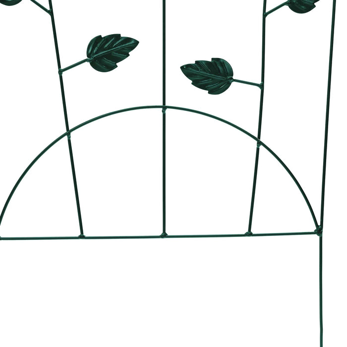 Gard de Grădină 3 pcs Verde 110,5 x 42,5 cm Oțel - WALTI WALTI