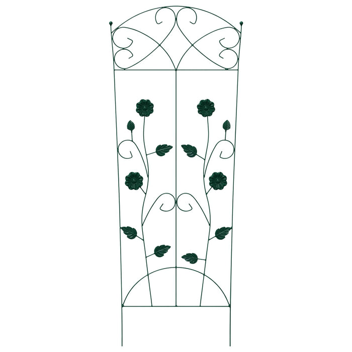 Gard de Grădină 3 pcs Verde 110,5 x 42,5 cm Oțel - WALTI WALTI