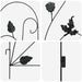 Gard de Grădină 5 pcs Negru Oțel - WALTI WALTI