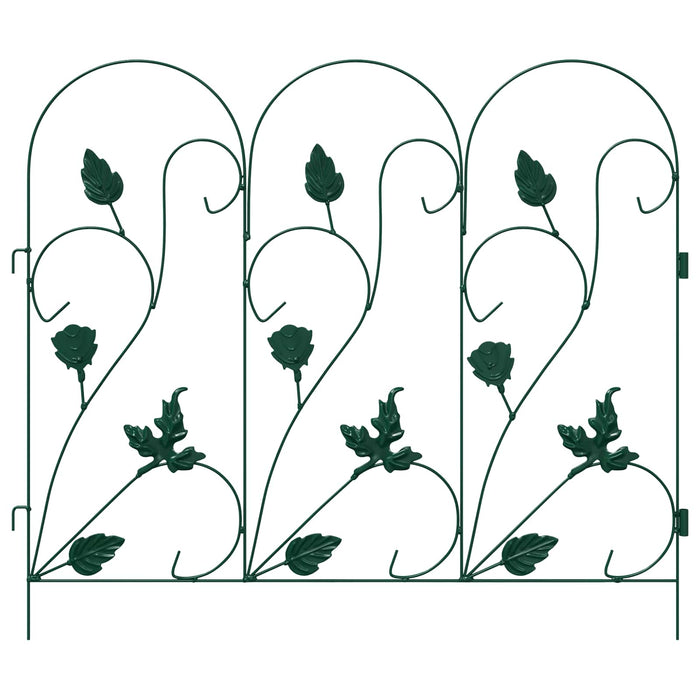 Gard de Grădină 5 pcs Verde Oțel - WALTI WALTI