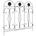 Gard de Grădină 5 pcs Negru Oțel - WALTI WALTI