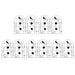Gard de Grădină 5 pcs Negru Oțel - WALTI WALTI