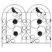Gard de Grădină 5 pcs Negru Oțel - WALTI WALTI