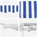 Cortina Retractabilă Manual Albastru și Alb 500 × 300 cm - WALTI WALTI